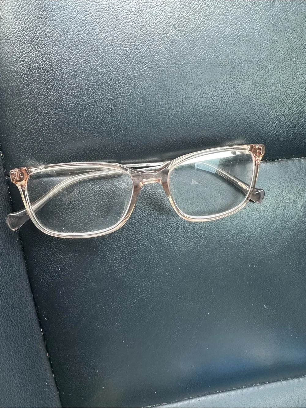Lucky brand Clear Pink Rectangular Women's Eyeglasses 52-17-140 VLBK415